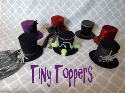 "Tiny Toppers" No-Sew Mini Top Hat PDF Pattern & Tutorial ONLY. Fits Adults, Children, And Dolls.