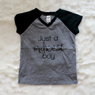 Midwest boy raglan tshirt - Thumbnail 1