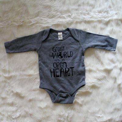 Greet the World with an Open Heart Onesie