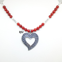 Metal Heart Necklaces (5 Styles) - Thumbnail 2
