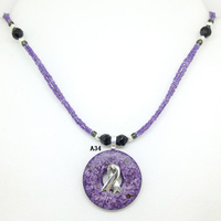 Cancer/Fibromyalgia Awareness Necklaces (4 Styles) - Thumbnail 3