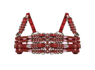 Uri Bra ( Red + Silver )