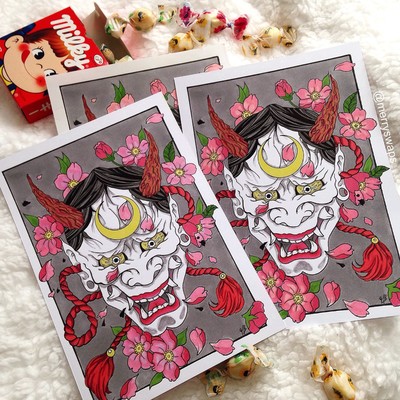 Mask Hannya - Prints