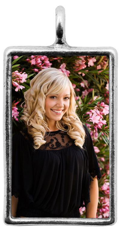 Large Rectangle Portrait Heirloom Pendant