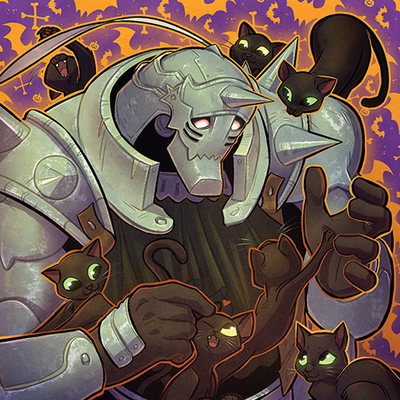 Alloween holo poster