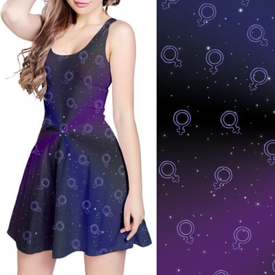 Galaxy gal skater dress - Thumbnail 3