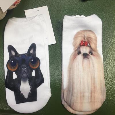 Frenchie and Shih tzu socks