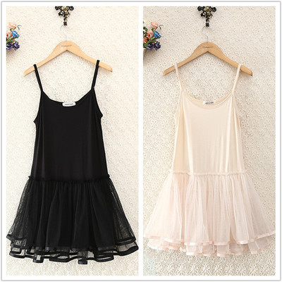 Sweet gauze condole belt bud silk dress