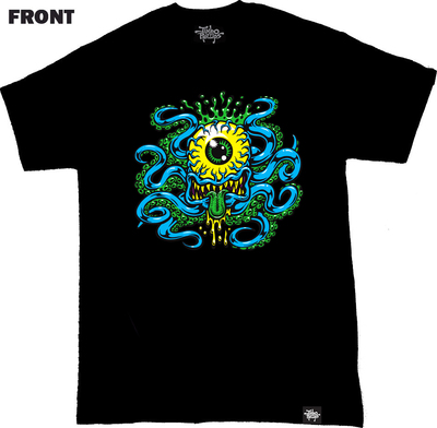 CYCLOPTOPUS 100% cotton black Tshirt