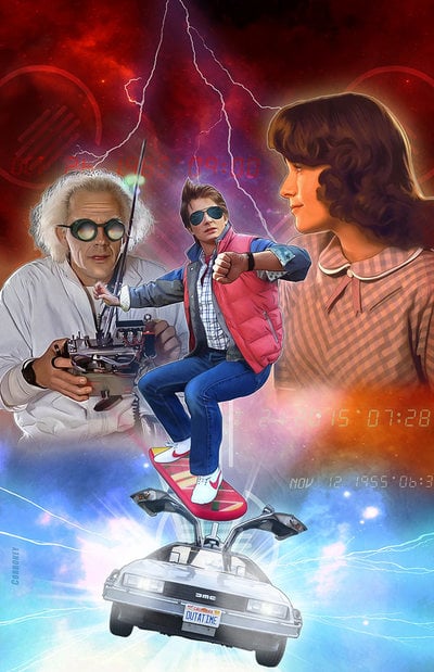 Back to the Future Artist Print