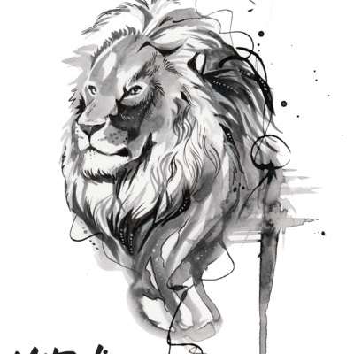 Ink lion - print - Thumbnail 5