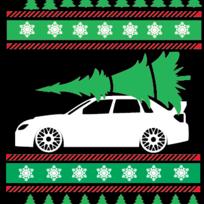 Subaru wrx sti (gr) ugly christmas sweater - Thumbnail 5