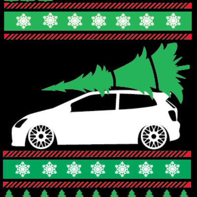 Honda ep3 ugly christmas sweater - Thumbnail 5