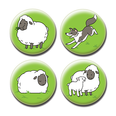BUTTON / MAGNET : Sheep