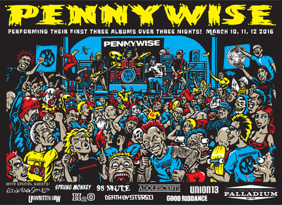 Pennywise Gig screenprinted poster (signed)