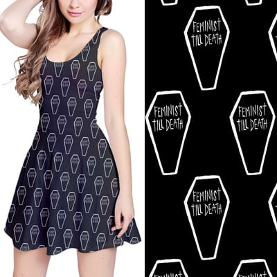 Feminist till death skater dress - Thumbnail 4