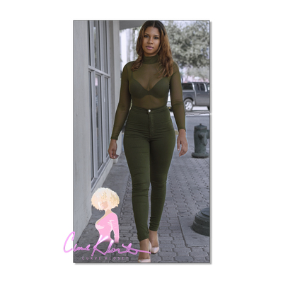 ARMY GREEN COCO JEANS