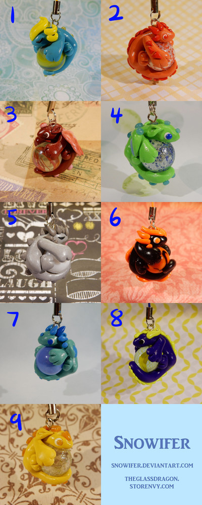 Dragon Marble Charms 3