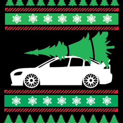 Mitsubishi evo x ugly christmas sweater - Thumbnail 3