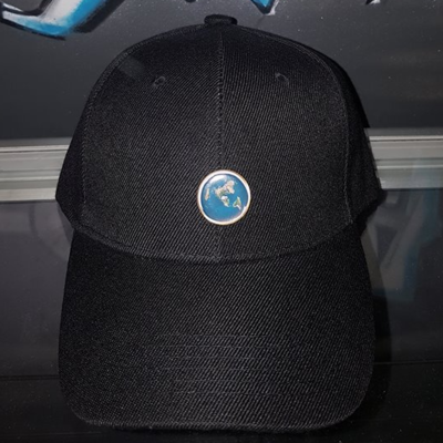 Limited edition flat earth hat pin + structured dad cap combo - 1 out of 200 (random serial #)