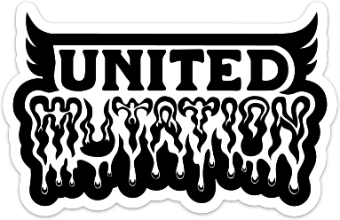 United Mutation - "Goiter" 4" x 2.5" Sticker (Die cut)