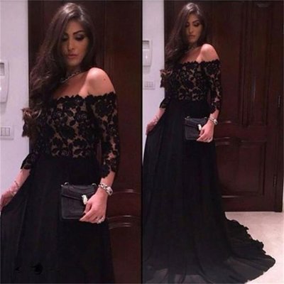 Black Lace Charming prom dress, sexy prom dress,Charming prom dress, long prom dress,prom dresses, elegant prom dress, prom dress Z40