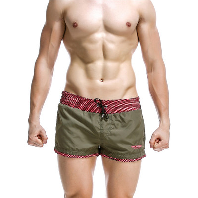 Green men's fashion low rise sports gym running athletics quick dry causal shorts #1024 - Thumbnail 3