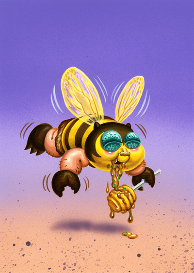 Buzzin' BEA / JOAN Drone Final Art - Disasters of the Universe Series 2 2017