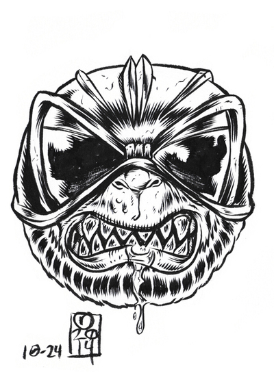 INKtober 2014 MadBalls original art 10-24
