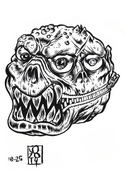 INKtober 2014 MadBalls original art 10-25