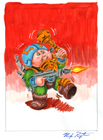 Armed MANNY / Decked DUNCAN Color Rough - Disasters of the Universe Series 2 2017