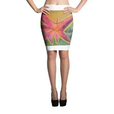 Michael David Art - Brilliant Maple Pencil Skirt