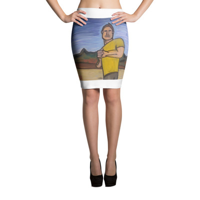 Michael David Art - Chasing the Sun Pencil Skirt