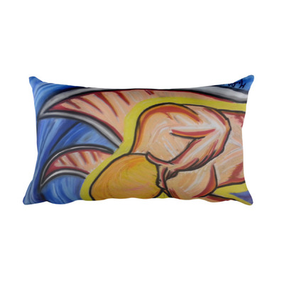 Michael David Art - Contemplation Rectangular Pillow