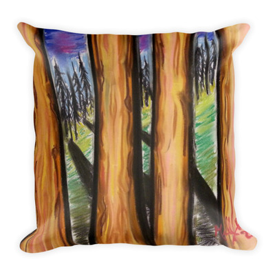 Michael David Art - Four Giants Square Pillow