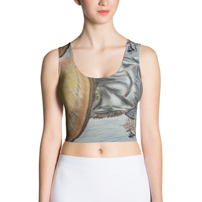In November Rain Crop Top by Michael David Art