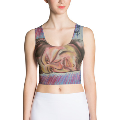 The Poster Boy Crop Top by Michael David Art