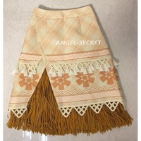 P400 moana costume movie cosplay princess SHELLS corset skirt belt custom made - Thumbnail 1