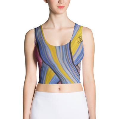 Ambiguous Flow Vert Crop Top by Michael David