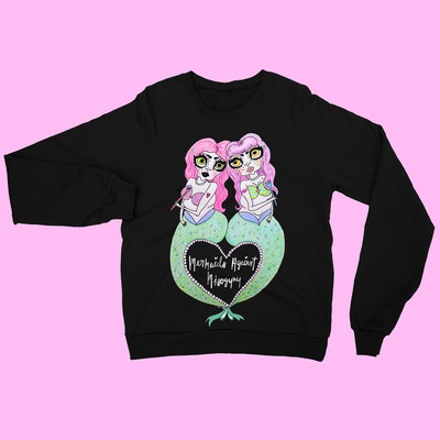 Mermaids against misogyny unisex sweatshirt - Thumbnail 3