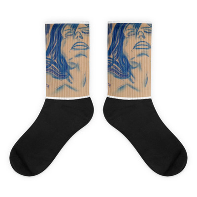 Dream - Michael David Blue Series- Black foot socks