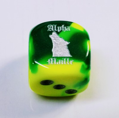 Alpha Maille Logo d6 - D&D RPG Dice