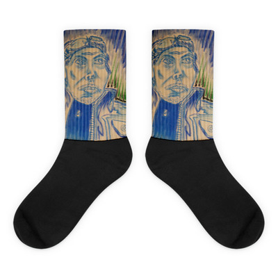 Rider -Michael David Blue Series - Black foot socks