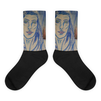 Spicy - Michael David Blue Series - Black foot socks