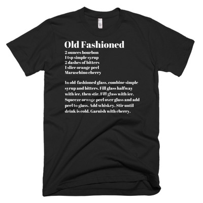 Old Fashioned Drink Recipe Short sleeve men's t-shirt