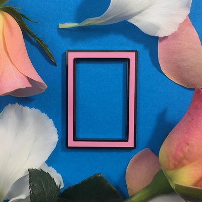 Pink Rectangle Lapel Pin