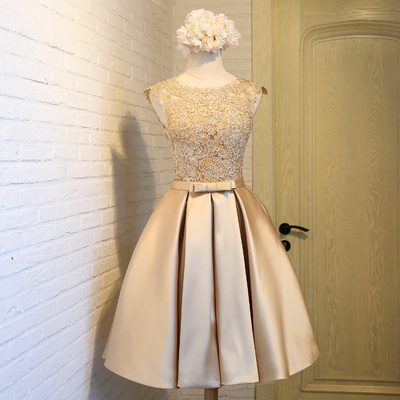 cute a-line lace short prom dress,evening dress,homecoming dresses - Thumbnail 1