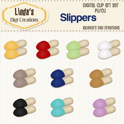 Slippers (ClipArt Set)