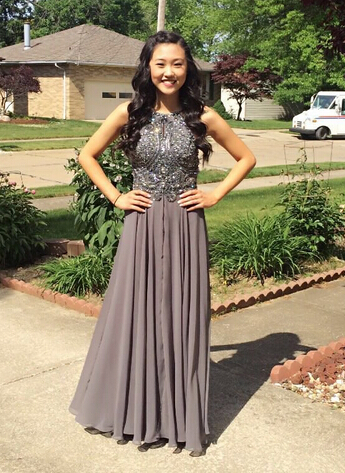 Backless Spaghetti Straps Charming Beading Real Made Prom Dresses,Long Evening Dresses,Prom Dresses On Sale,L77 - 228