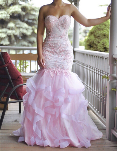 Charming Mermaid Real Made Prom Dresses,Long Evening Dresses,Prom Dresses On Sale,L67 - 237